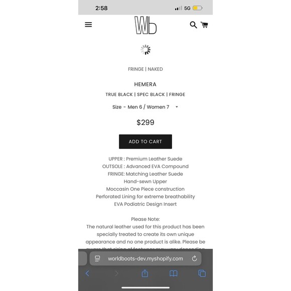 WB Moccasin Size Mens 6 Womens 7 True Black Hemera Fringe 100% Leather Suede - Picture 6 of 16